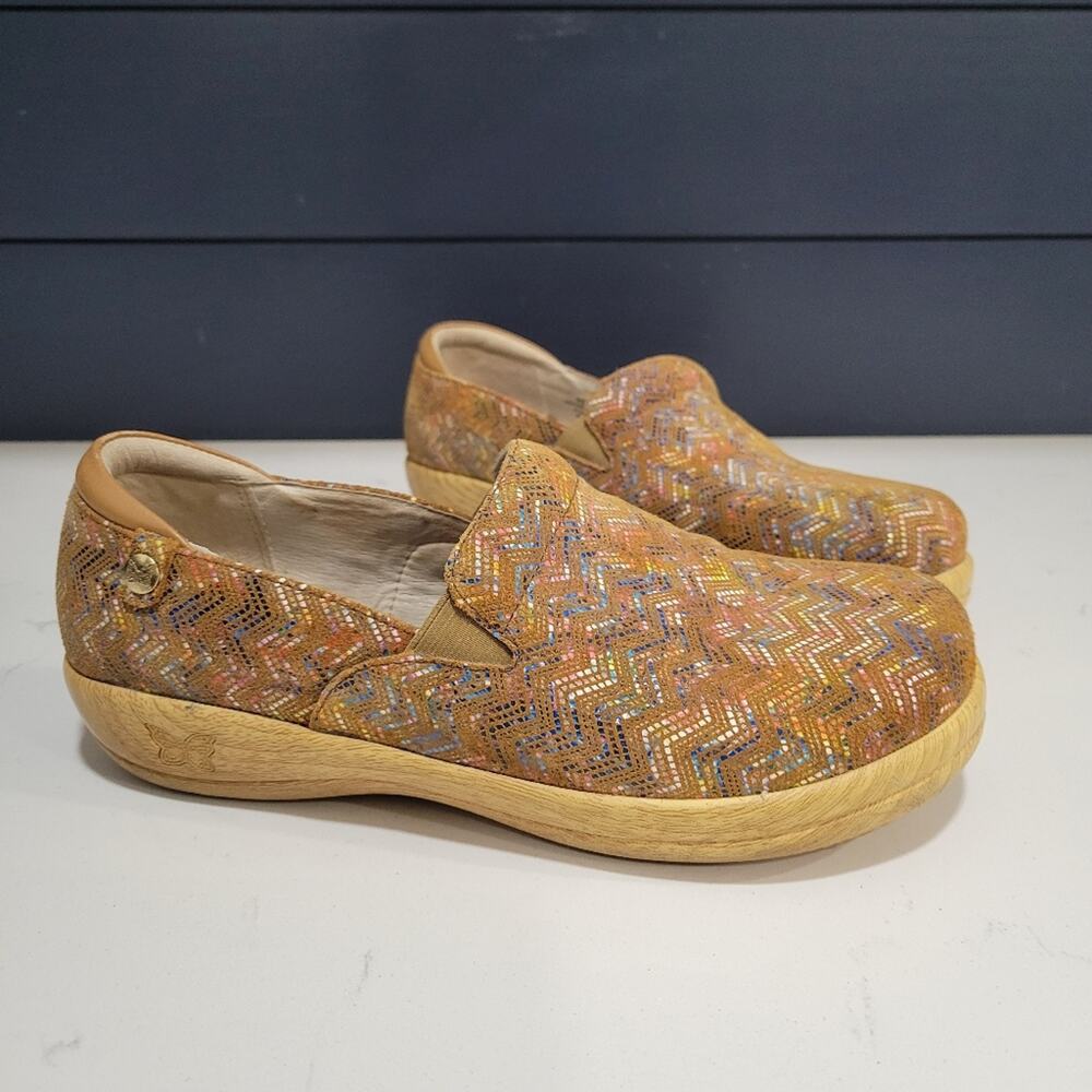 Alegria Keli Ric Rack Tan Professional Leather Shoe Size 41